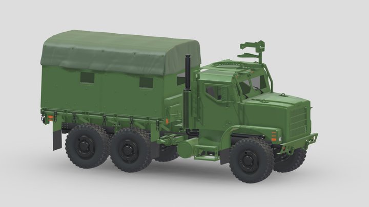 MTVR MK23 Standard Military Truck 3D Model