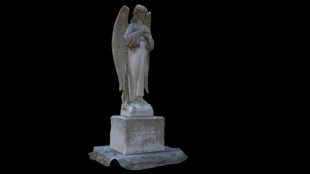Angel Headstone 3D Model
