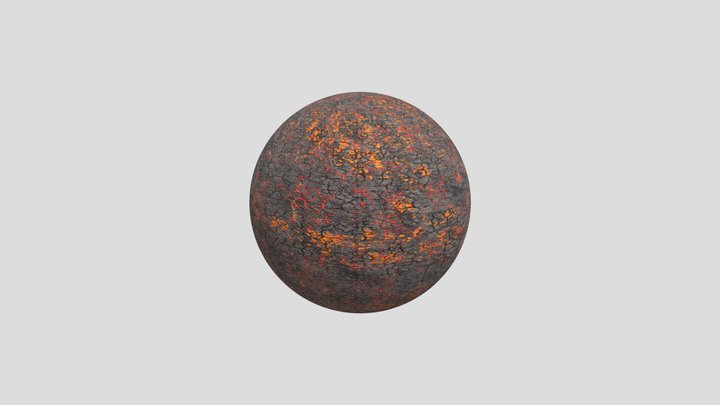 Lava Planet 3D Model