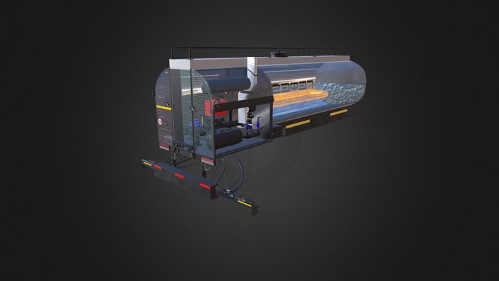 Asphalt_distributor_Gefest 3D Model