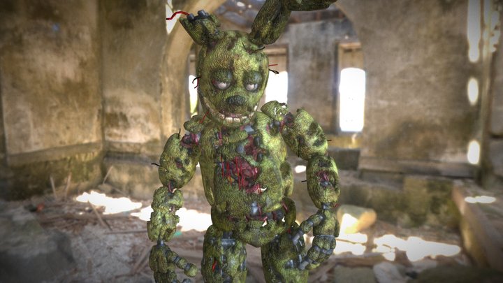 Realistic springtrap 3D Model