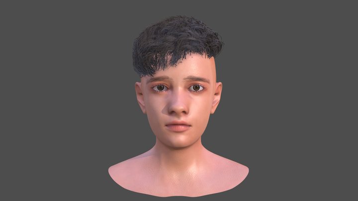boy face 3D Model
