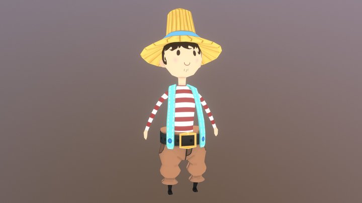 Farmer Boy 3D Model