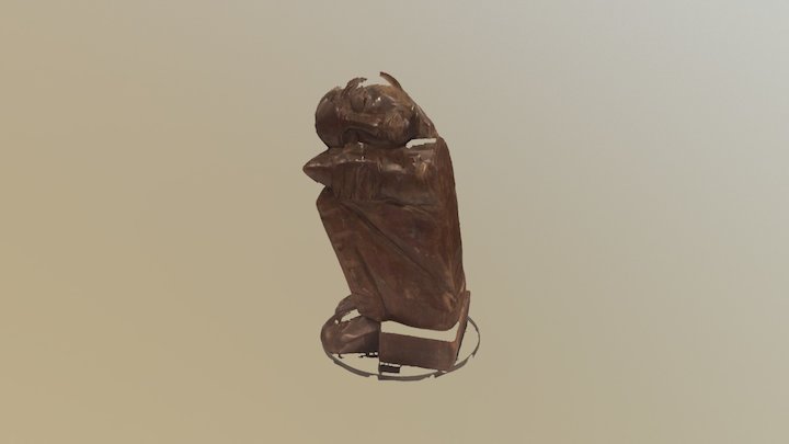 Sleeping Man Raw Point Cloud 3D Model
