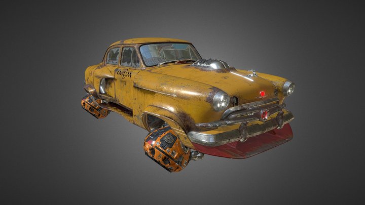 Volga GAZ-21 Hover 3D Model