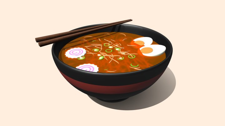 Ramen 3D Model