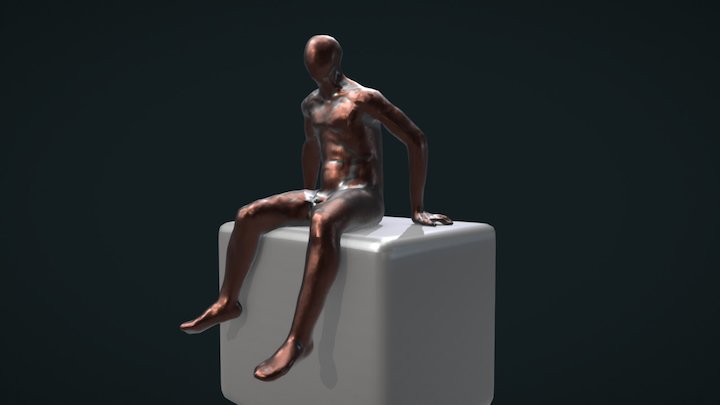 Sitting Figure 3D Model