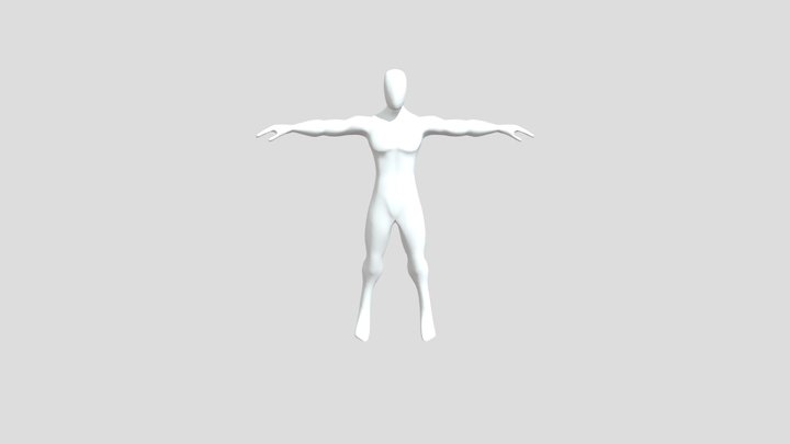 Basic Human Male 3D Model