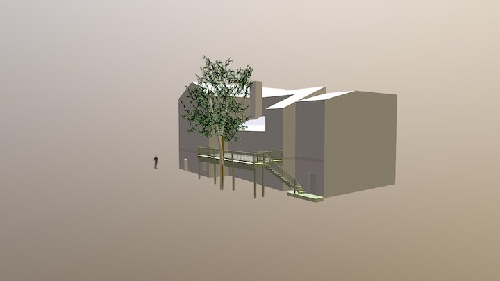 Movizzo Deck Far Side Stairs - Final Version 3D Model