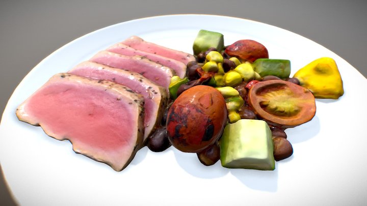 Tuna Salad 3D Model