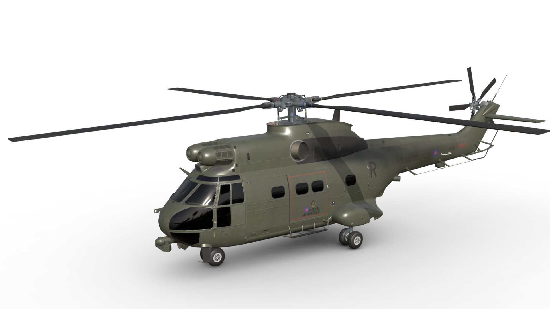 Royal Air Force Puma HC.2 - 3D model by Tony Elms (@tonyelms) [598de1c ...