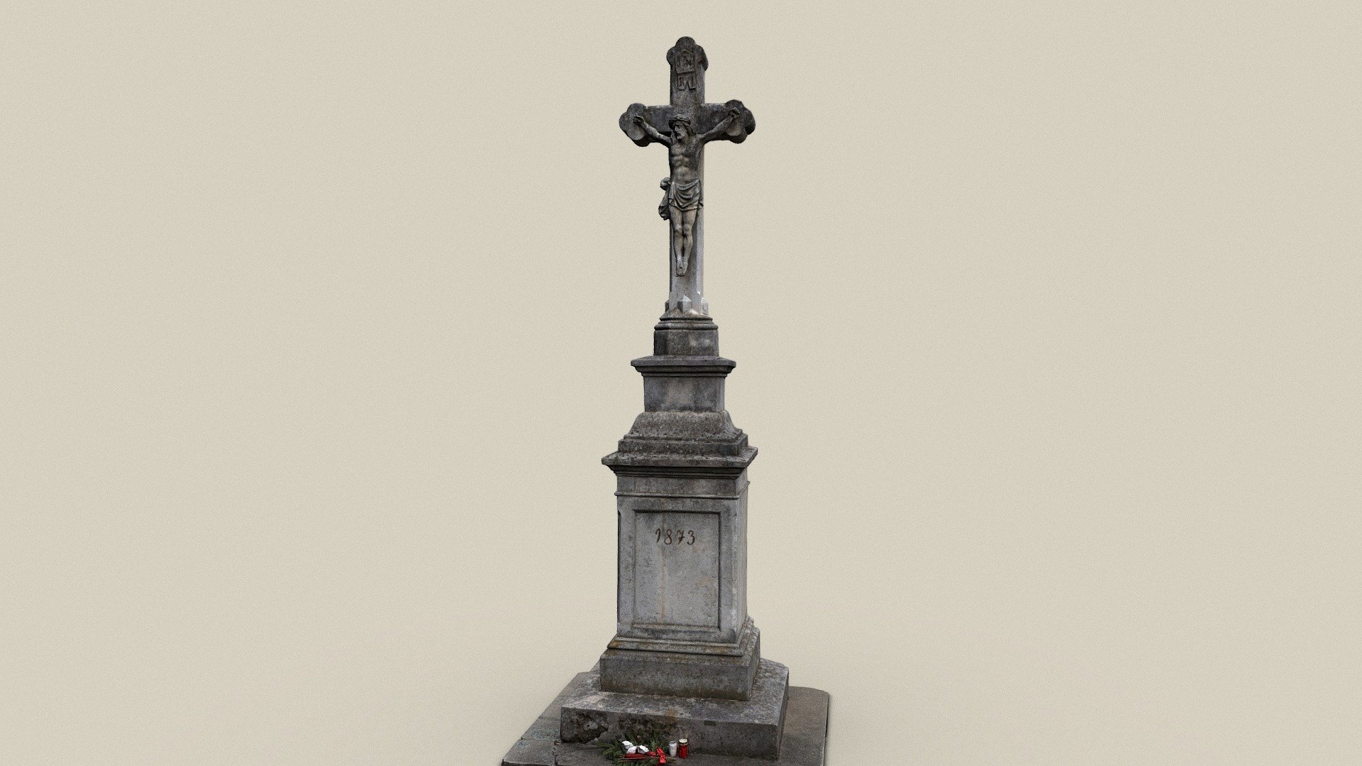 Friedhofskreuz — Sketchfab embed 3D viewer
