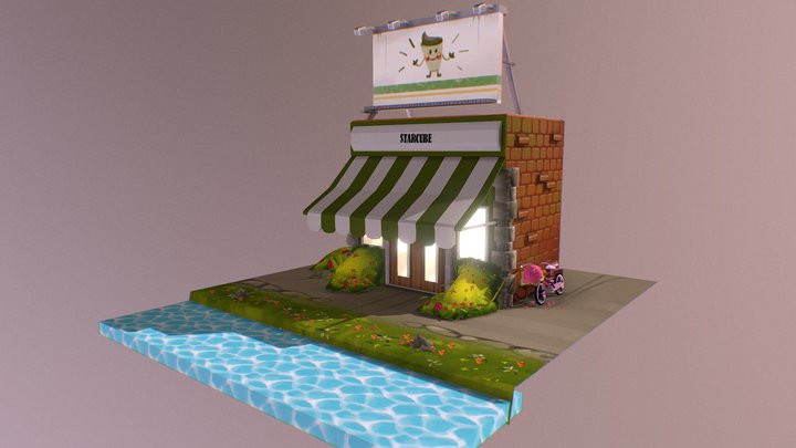 Café 3D Model
