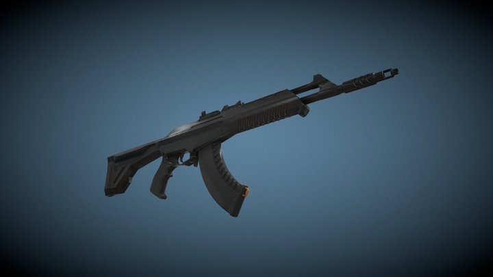gun valorant vandal in game 3D Model