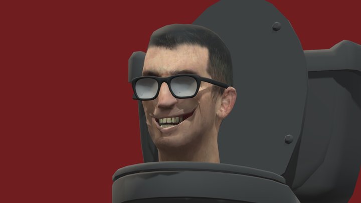 Skibidi_toilet_with_glasses_male_07 3D Model