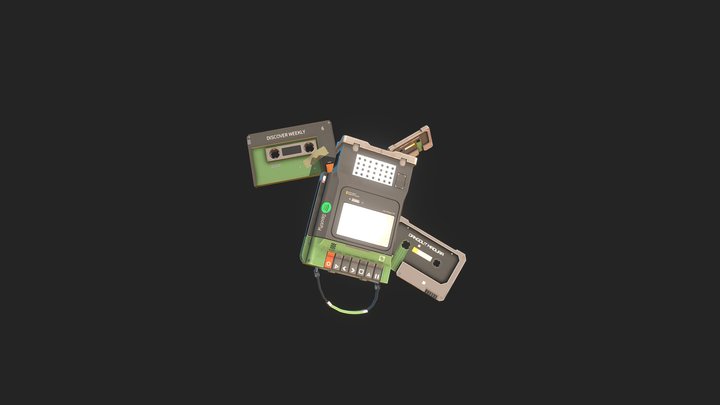 Spotify Media Player 3D Model
