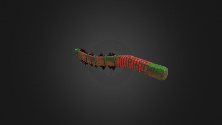 Primal Aztec-Styled Dagger 3D Model