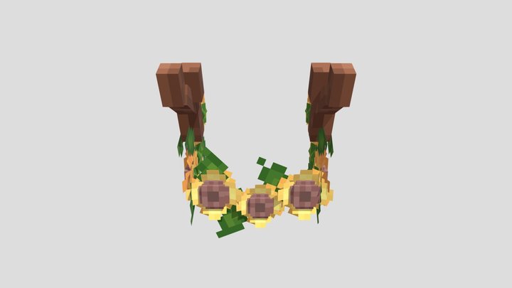 Brenessa Sunflower Crown 3D Model