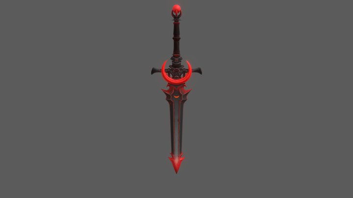 The Sword Of The Red Moon 3D Model