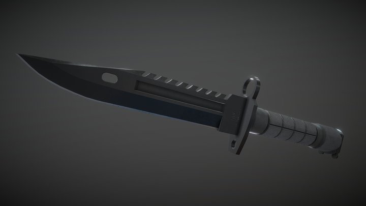 Clean M9 Bayonet 3D Model