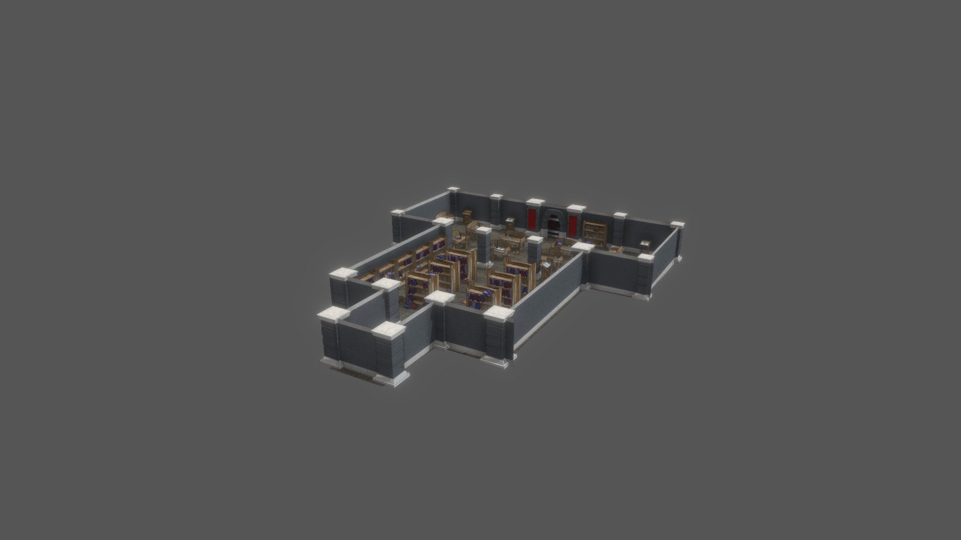 library - 3D model by 1007559768bb254513 [5991759] - Sketchfab