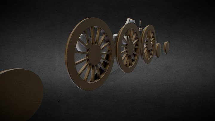 Locomotive wheel drive device 3D Model
