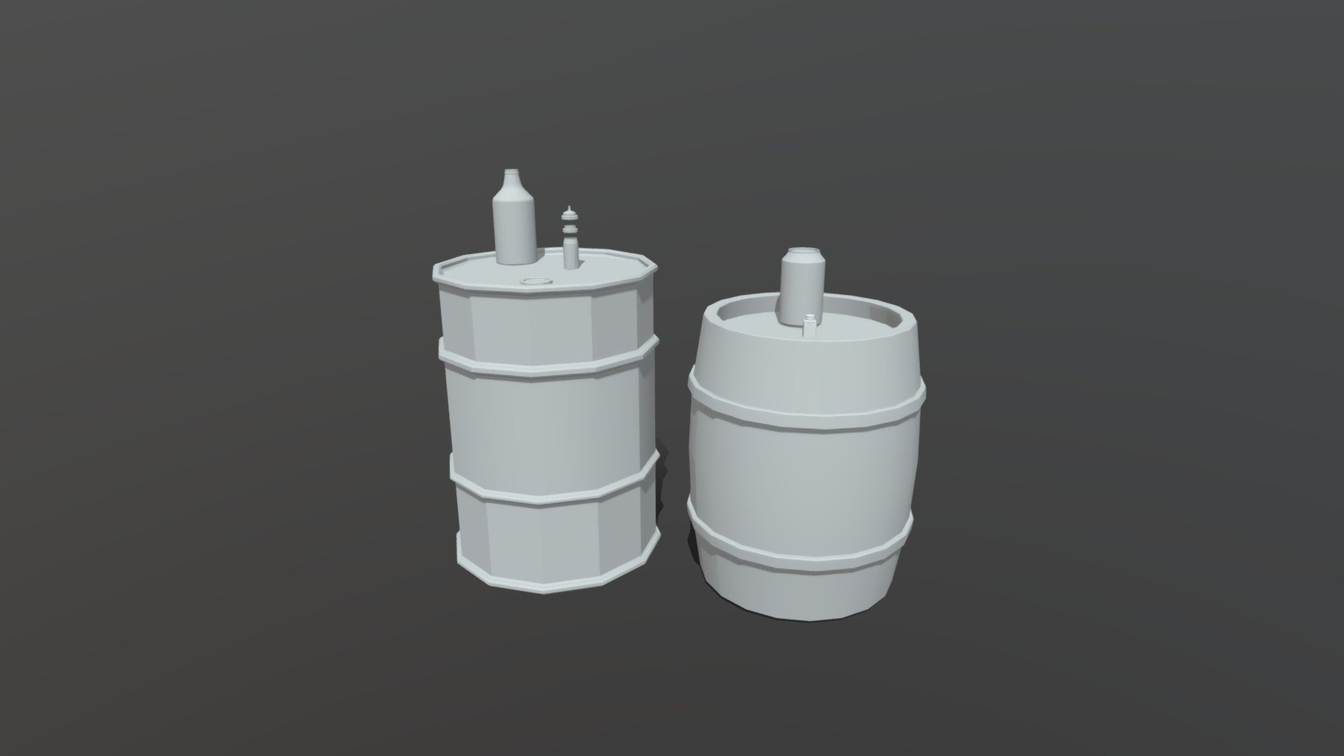 Barrels_cans_bottles - Download Free 3D model by blefter1 [59936c8 ...