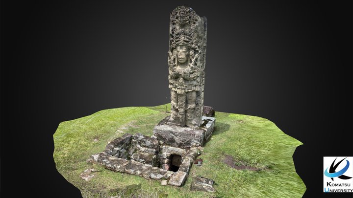 Stela A, Copan, Honduras 3D Model