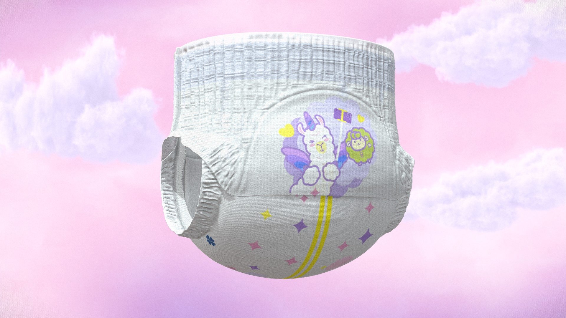 Moony Diaper 3D model by Young (gunflame) [5994d5e] Sketchfab