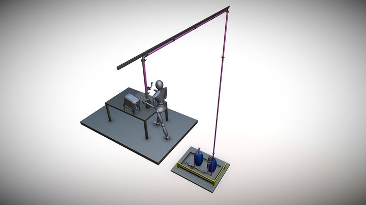 Projeto Sorveteiro- Tubulação Pasta Alho 3D Model