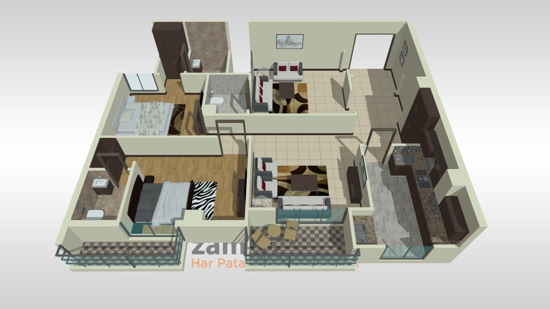 03-3BHK - 3D model by EMPG [5995e4e] - Sketchfab