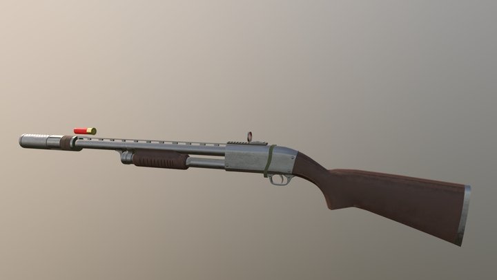 Shotgun 3D Model