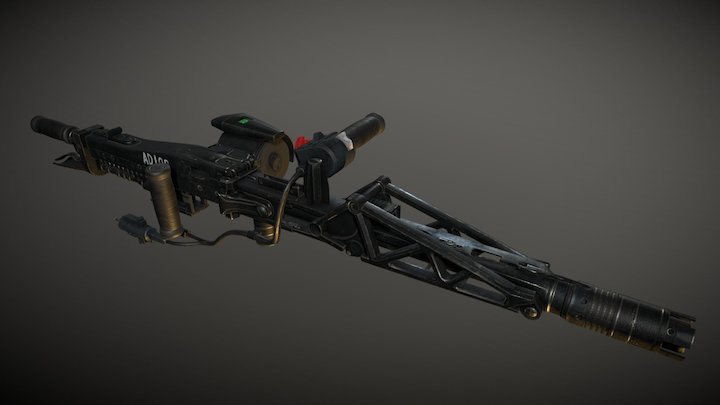 M56 Smart Gun 3D Model