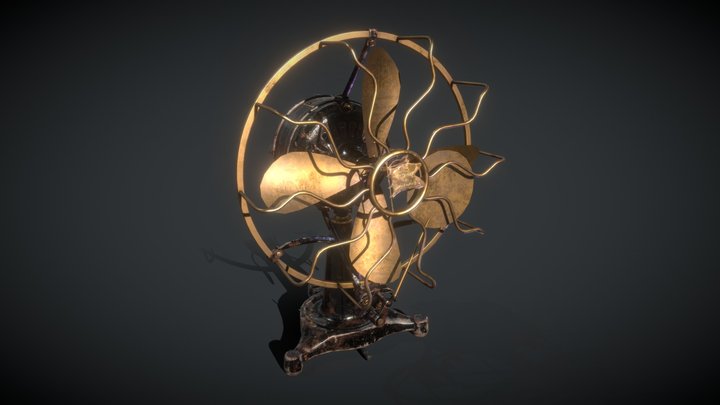 Antique Fan 3D Model