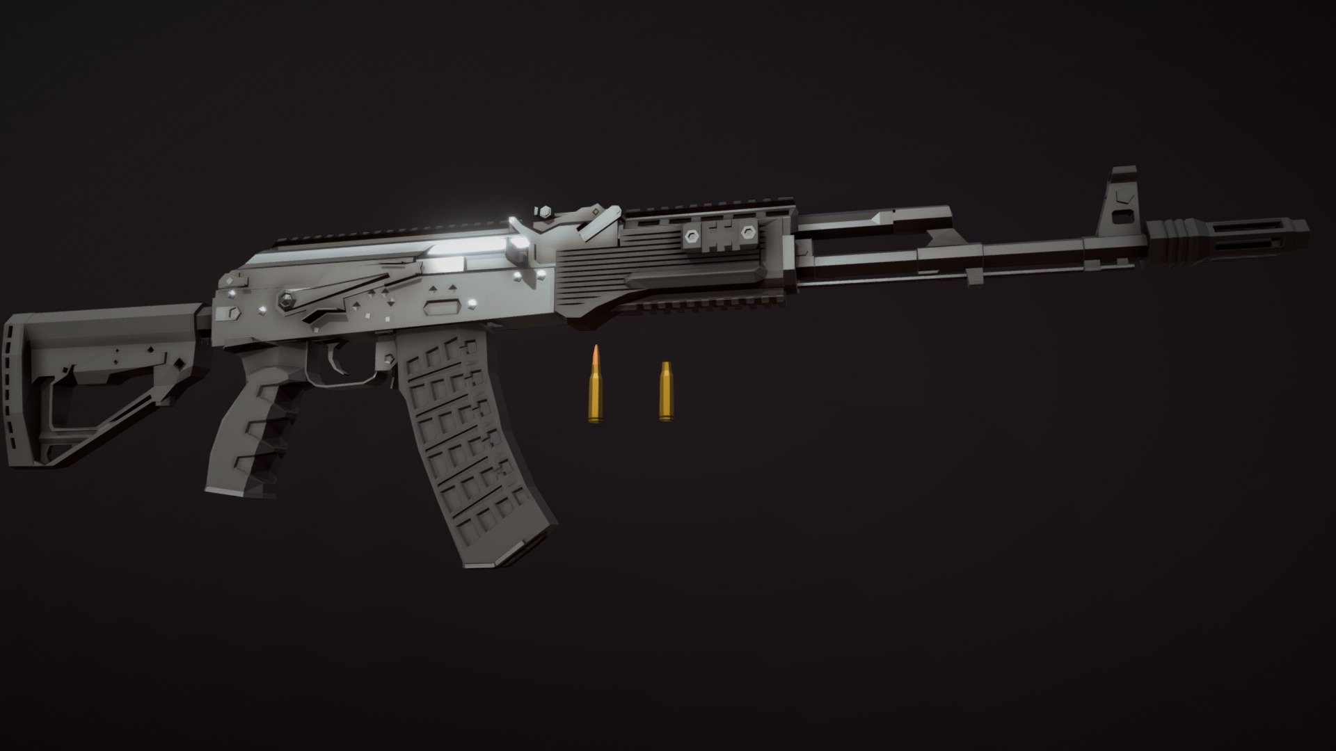 Low-Poly AK-200 - Download Free 3D model by notcplkerry [5998219 ...