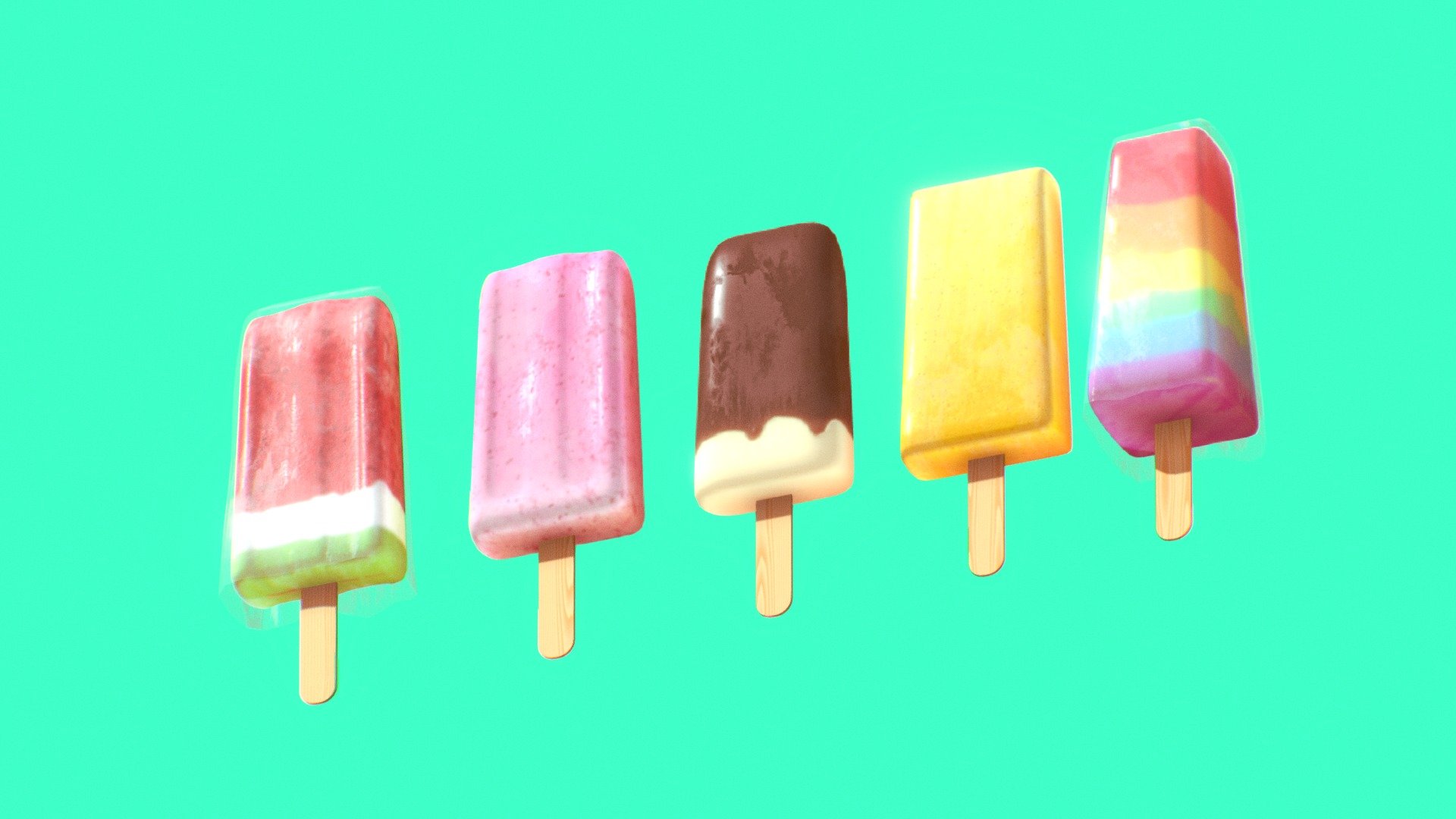 POPSICLES - Buy Royalty Free 3D model by Leo Isidro (@leo.isidro3 ...
