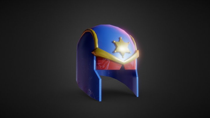 Helm of Justice 3D Model