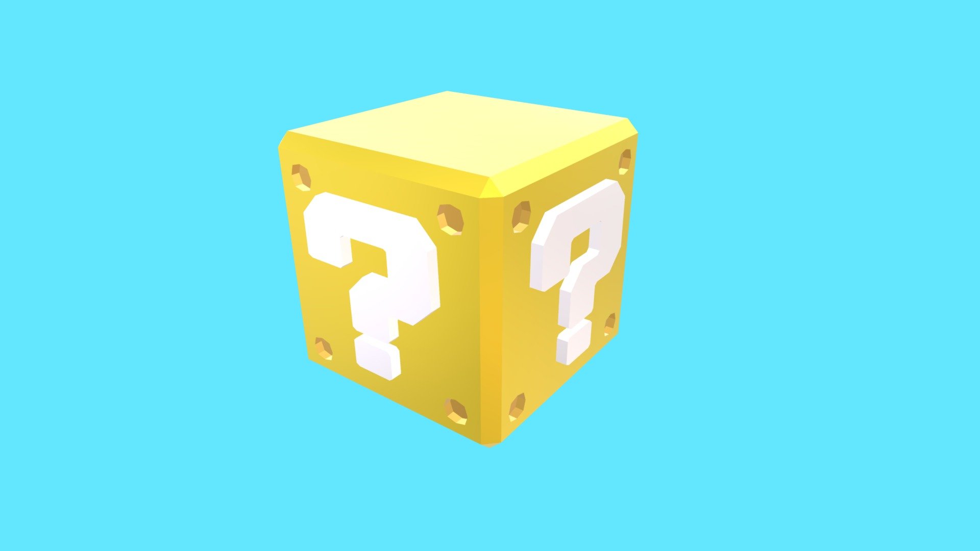 Super Mario Question Block Download Free 3D model by Sam (Saati123