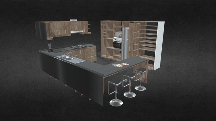 Cocina Leila 3D Model