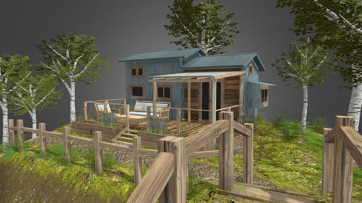 DAE Diorama - Eco house 3D Model