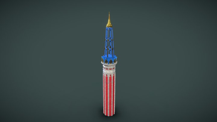 Tomorrowland - Mainstage Adscendo Pillar 3D Model