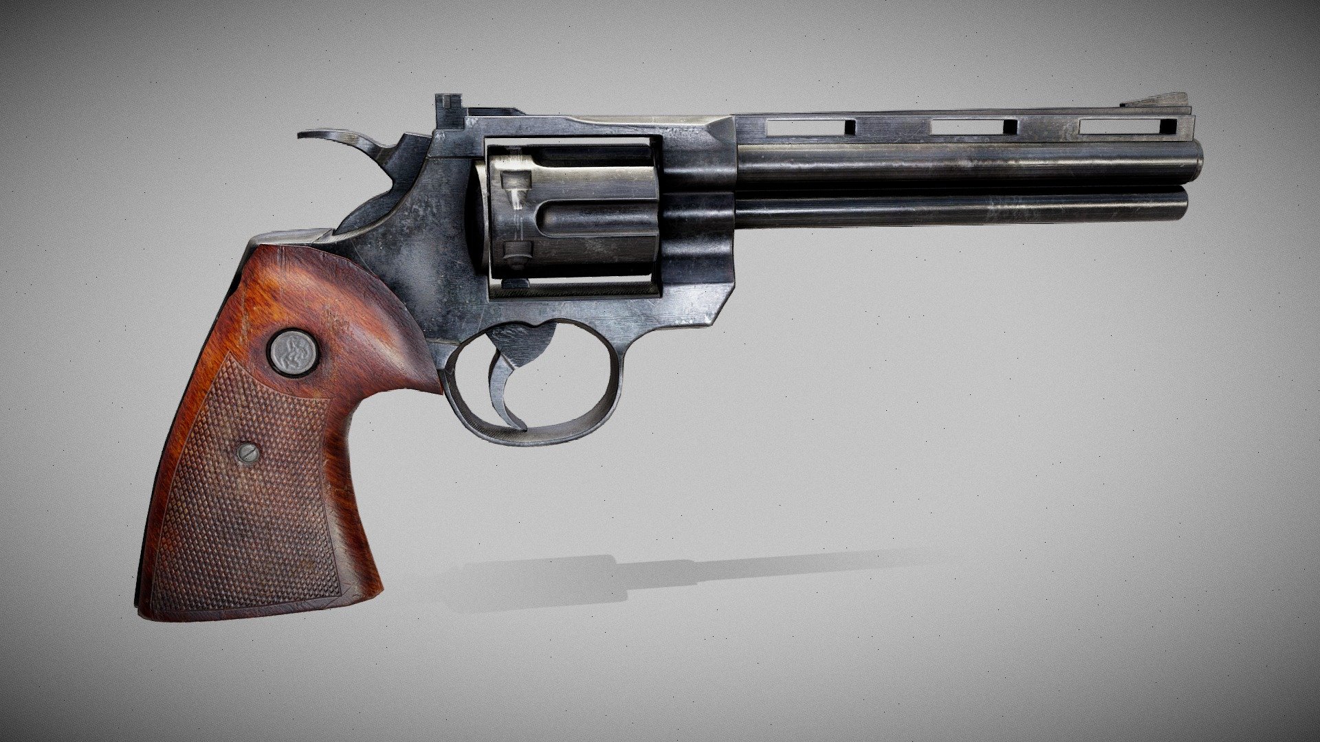 Colt Python 6-inch - 3D model by Yurij Shestov (@YurijShestov) [599b672 ...