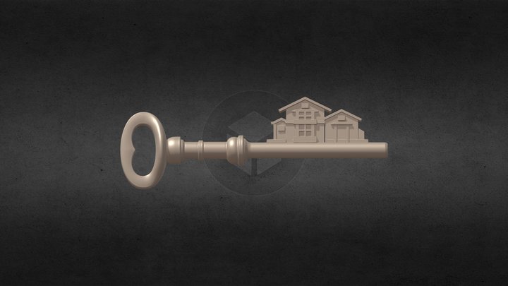 Antique key 3D Model