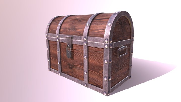 Medieval Treasure Chest 3D Model