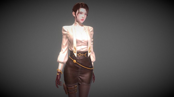 Casino Girls 3D Model