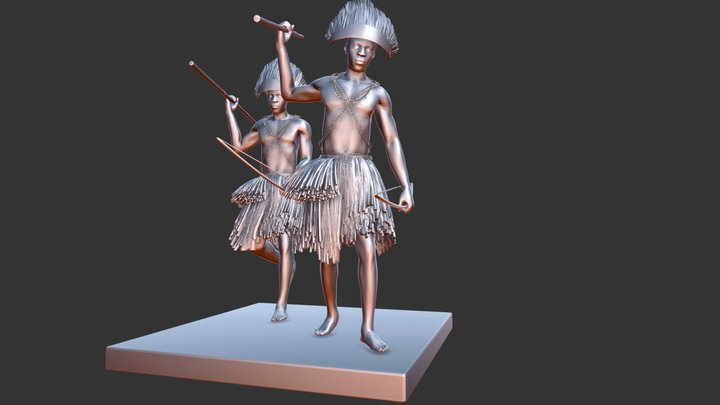 Tari Perang 3D Model
