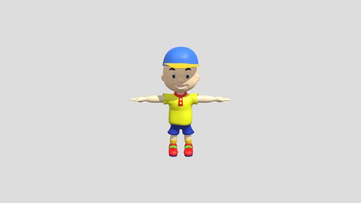 Caillou 3D Model