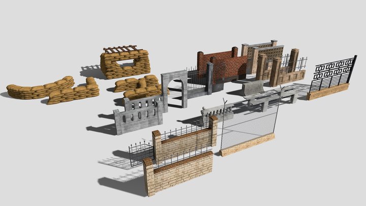 fences 3D Model