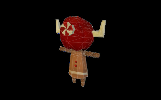 Apple Head  3D Model