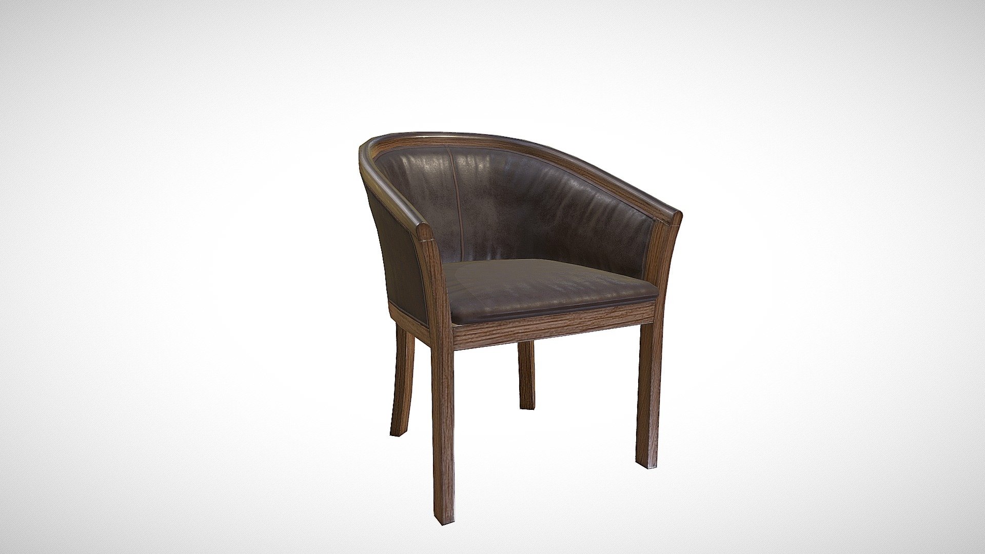 low poly chair
